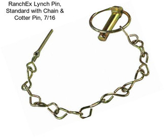 RanchEx Lynch Pin, Standard with Chain & Cotter Pin, 7/16\