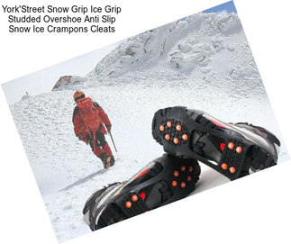 York\'Street Snow Grip Ice Grip Studded Overshoe Anti Slip Snow Ice Crampons Cleats