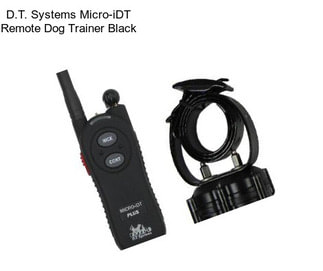 D.T. Systems Micro-iDT Remote Dog Trainer Black