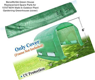 BenefitUSA Green House Replacement Spare Parts for 10\'X7\'X6\'H Walk In Outdoor Plant Gardening Greenhouse (cover)