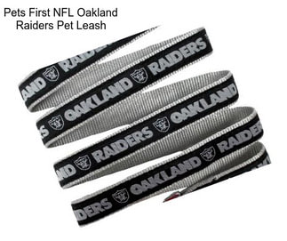 Pets First NFL Oakland Raiders Pet Leash