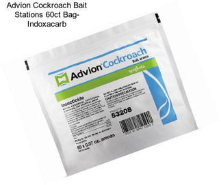 Advion Cockroach Bait Stations 60ct Bag- Indoxacarb