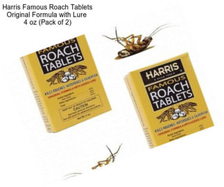 Harris Famous Roach Tablets Original Formula with Lure  4 oz (Pack of 2)
