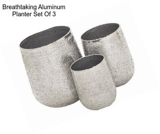 Breathtaking Aluminum Planter Set Of 3