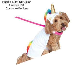 Rubie\'s Light Up Collar Unicorn Pet Costume-Medium