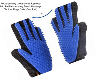 Pet Grooming Gloves Hair Removal Mitt Pet Deshedding Brush Massage Tool for Dogs Cats (One Pair)