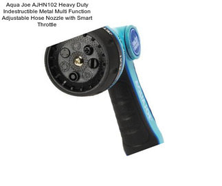 Aqua Joe AJHN102 Heavy Duty Indestructible Metal Multi Function Adjustable Hose Nozzle with Smart Throttle