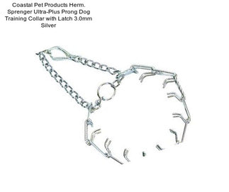 Coastal Pet Products Herm. Sprenger Ultra-Plus Prong Dog Training Collar with Latch 3.0mm Silver