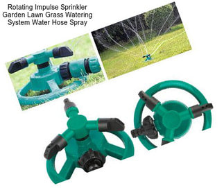 Rotating Impulse Sprinkler Garden Lawn Grass Watering System Water Hose Spray