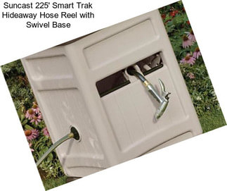 Suncast 225\' Smart Trak Hideaway Hose Reel with Swivel Base