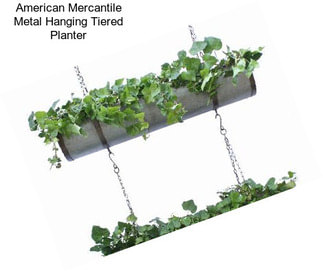 American Mercantile Metal Hanging Tiered Planter