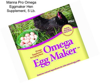 Manna Pro Omega Eggmaker Hen Supplement, 5 Lb.