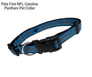 Pets First NFL Carolina Panthers Pet Collar