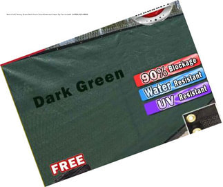 Green 8\'x50\' Privacy Screen Mesh Fence Cover Windscreen Fabric Zip Ties Included  G-FENCE-8X50-GREEN