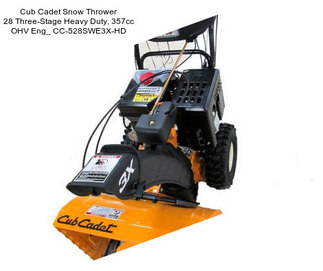 Cub Cadet Snow Thrower 28\