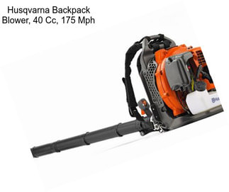 Husqvarna Backpack Blower, 40 Cc, 175 Mph