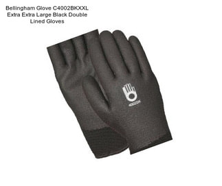 Bellingham Glove C4002BKXXL Extra Extra Large Black Double Lined Gloves