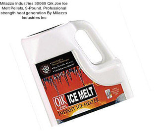 Milazzo Industries 30069 Qik Joe Ice Melt Pellets, 9-Pound, Professional strength heat generation By Milazzo Industries Inc