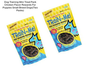 Dog Training Mini Treat Pack Chicken Flavor Rewards For Puppies Small Breed Dogs(Two Packs)