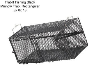 Frabill Fishing Black Minnow Trap, Rectangular 8\