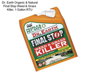 Dr. Earth Organic & Natural Final Stop Weed & Grass Killer, 1 Gallon RTU