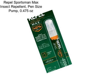 Repel Sportsman Max Insect Repellent, Pen Size Pump, 0.475 oz