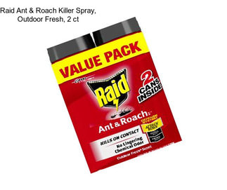 Raid Ant & Roach Killer Spray, Outdoor Fresh, 2 ct