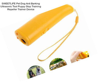 SWEETLIFE Pet Dog Anti Barking Ultrasonic Tool Puppy Stop Training Repeller Trainer Device