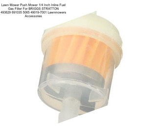 Lawn Mower Push Mower 1/4 Inch Inline Fuel Gas Filter For BRIGGS STRATTON 493629 691035 5065 49019-7001 Lawnmowers Accessories