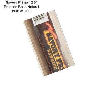Savory Prime 12.5” Pressed Bone Natural Bulk w/UPC