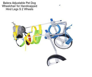 BaIera Adjustable Pet Dog Wheelchair for Handicapped Hind Legs S 2 Wheels