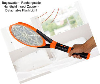 Bug swatter - Rechargeable Handheld Insect Zapper - Detachable Flash Light