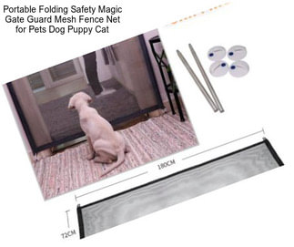 Portable Folding Safety Magic Gate Guard Mesh Fence Net for Pets Dog Puppy Cat