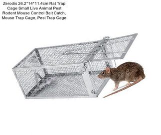 Zerodis 26.2*14*11.4cm Rat Trap Cage Small Live Animal Pest Rodent Mouse Control Bait Catch, Mouse Trap Cage, Pest Trap Cage