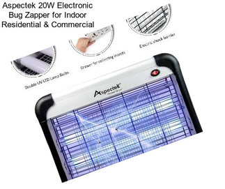 Aspectek 20W Electronic Bug Zapper for Indoor Residential & Commercial