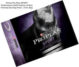 Purina Pro Plan SPORT Performance 30/20 Salmon & Rice Formula Dry Dog Food - 33 lb. Bag