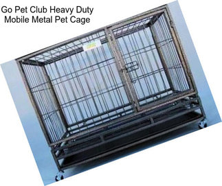 Go Pet Club Heavy Duty Mobile Metal Pet Cage