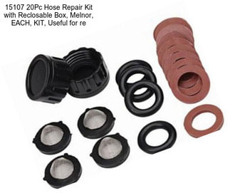 15107 20Pc Hose Repair Kit with Reclosable Box, Melnor, EACH, KIT, Useful for re