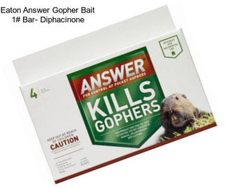 Eaton Answer Gopher Bait 1# Bar- Diphacinone