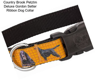 Country Brook Petztm Deluxe Gordon Setter Ribbon Dog Collar