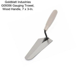 Goldblatt Industries G09356 Gauging Trowel, Wood Handle, 7 x 3-In.