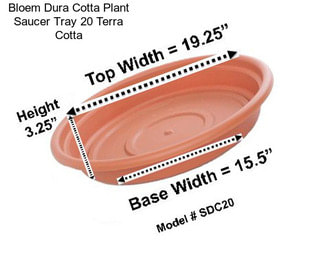 Bloem Dura Cotta Plant Saucer Tray 20\