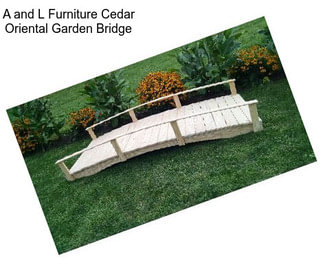 A and L Furniture Cedar Oriental Garden Bridge