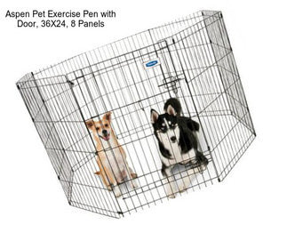 Aspen Pet Exercise Pen with Door, 36X24, 8 Panels