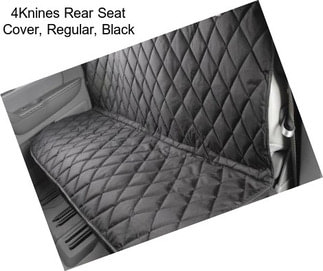 4Knines Rear Seat Cover, Regular, Black