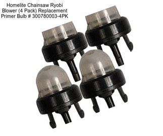 Homelite Chainsaw Ryobi Blower (4 Pack) Replacement Primer Bulb # 300780003-4PK