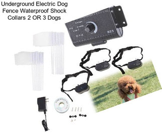 Underground Electric Dog Fence Waterproof Shock Collars 2 OR 3 Dogs
