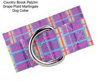 Country Brook Petztm Grape Plaid Martingale Dog Collar