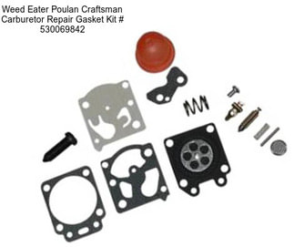 Weed Eater Poulan Craftsman Carburetor Repair Gasket Kit # 530069842