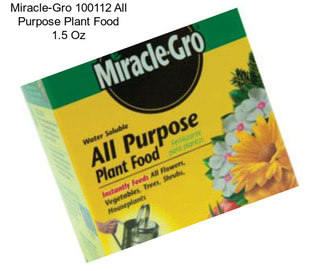 Miracle-Gro 100112 All Purpose Plant Food 1.5 Oz